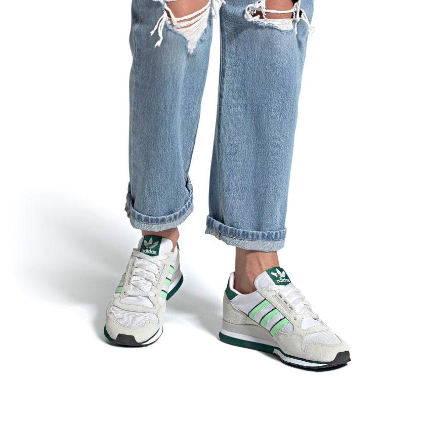 (WMNS) adidas originals Zx 500 'White Green' FW2814