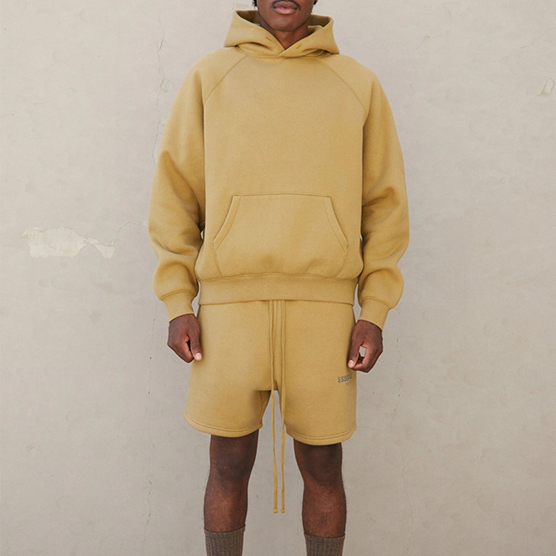 Fear of God Essentials FW21 Pullover Logo Hoodie 'Amber' FOG-FW21-003