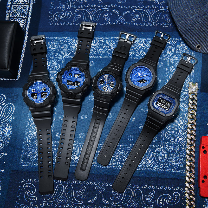 CASIO G-Shock Analog-Digital 'Black Blue' GA-100BP-1APR