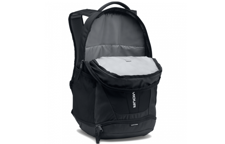 Under Armour Hustle 3.0 Backpack 'Black Silver' 1294720-001