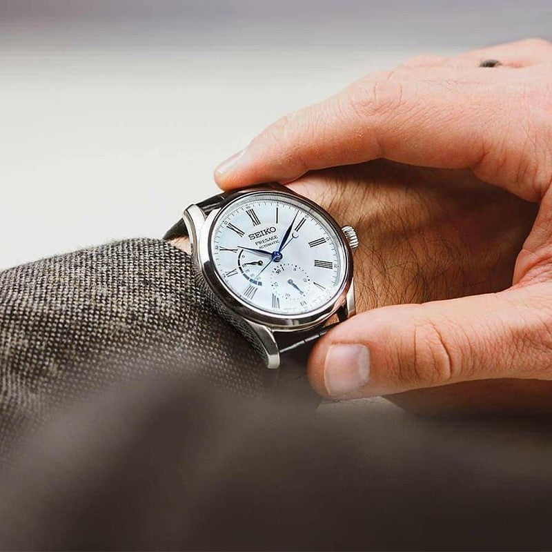 Men's SEIKO Presage Series Enamel Automatic Mechanical Casual Business Watch SPB045J1