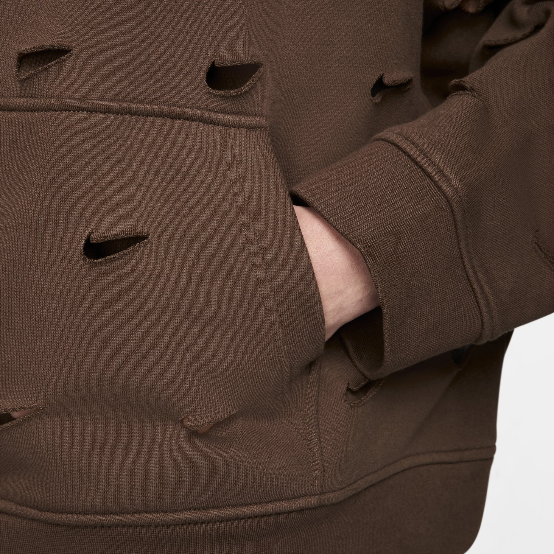Nike x Jacquemus Swoosh Hoodie (Asia Sizing) 'Cacao Wow' FJ3482-259