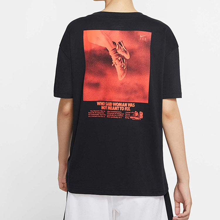 (WMNS) Nike Dri-Fit Basketball Short Sleeve 'Fly Black' CV0951-010