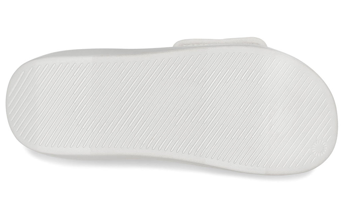 (WMNS) UGG LA Light Slide White Slippers 1107911-WHT