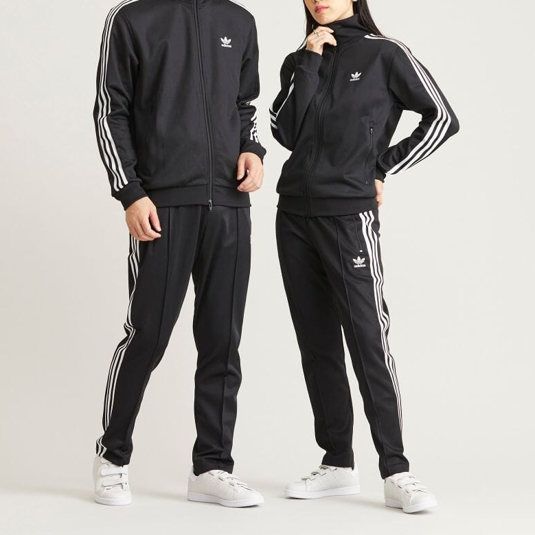 adidas originals Solid Color Stripe Logo Straight Casual Sports Pants/Trousers/Joggers Unisex Black H09115