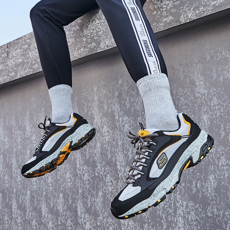Skechers Stamina Low Running Shoes Black 51286-BKGY