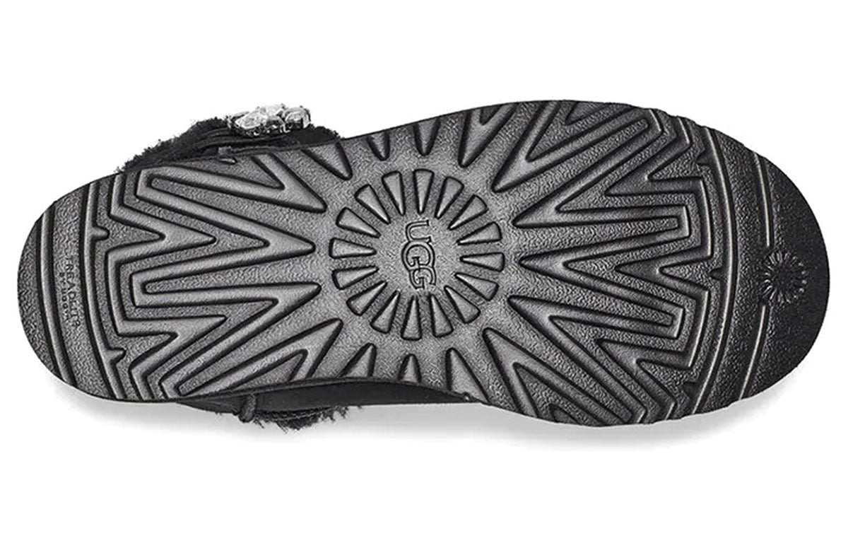 (WMNS) UGG Mini Bailey Button Gem Classic Boot 'Black' 1119000-BLK