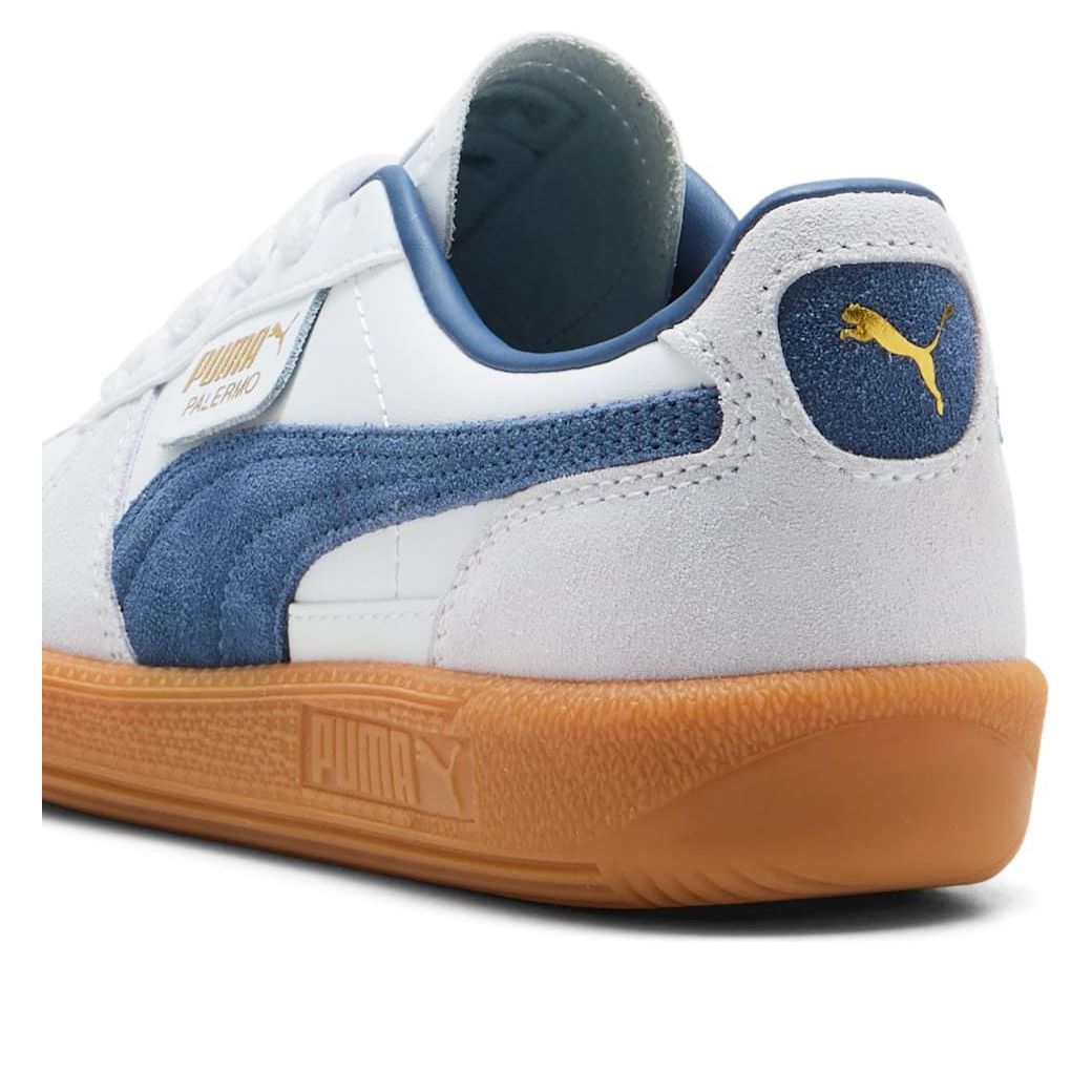 (GS) PUMA Palermo Leather 'White Dark Indigo' 397275-11