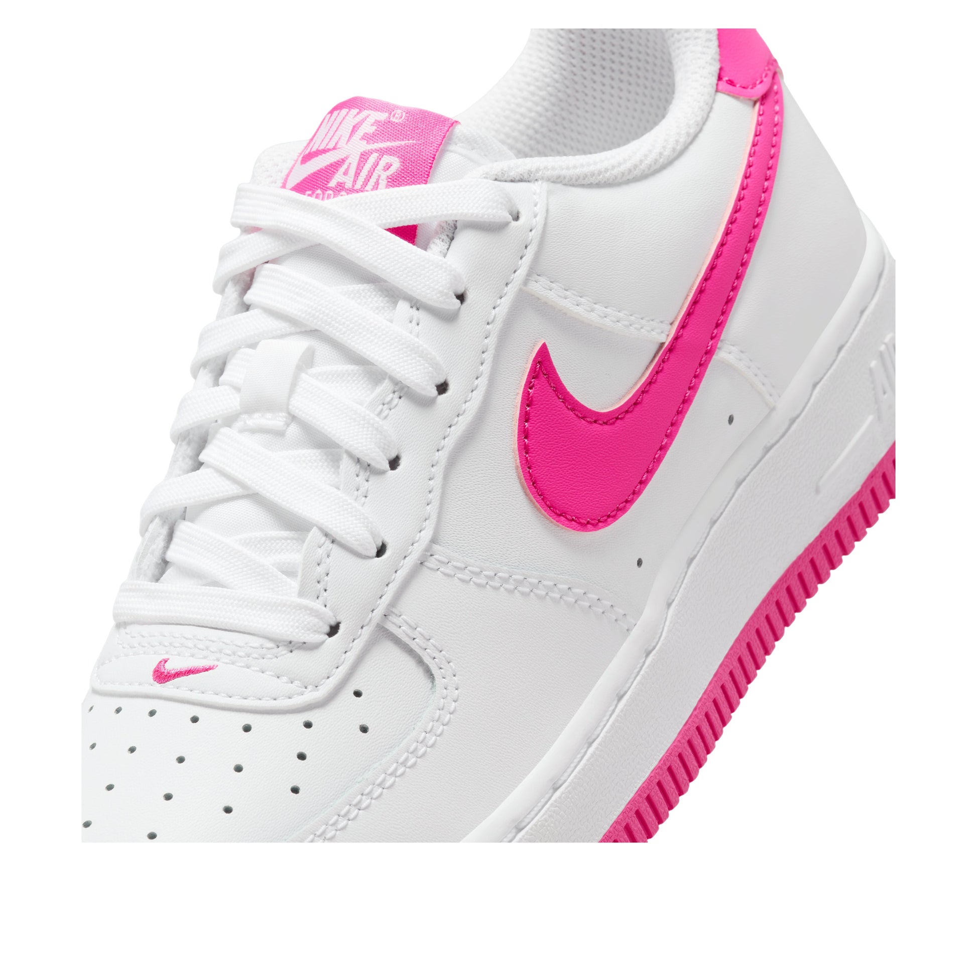 (GS) Nike Air Force 1 'White Laser Fuchsia' FV5948-102