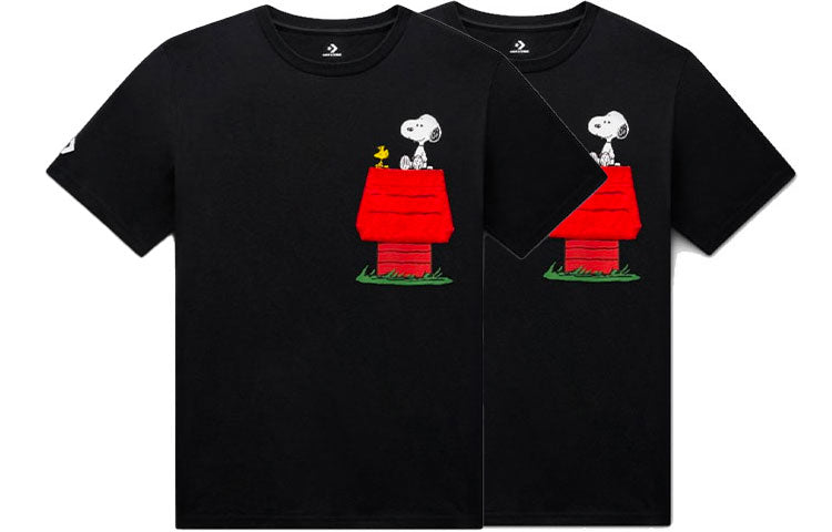 Converse x Peanuts Pocket T-Shirt Asia Sizing 'Black' 10024374-A01