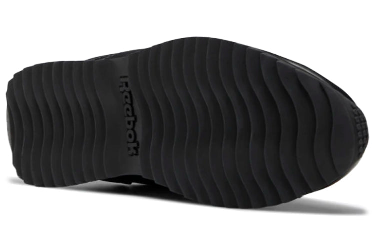 (WMNS) Reebok Royal Glide Ripple Clip 'Black Silver' DV6704