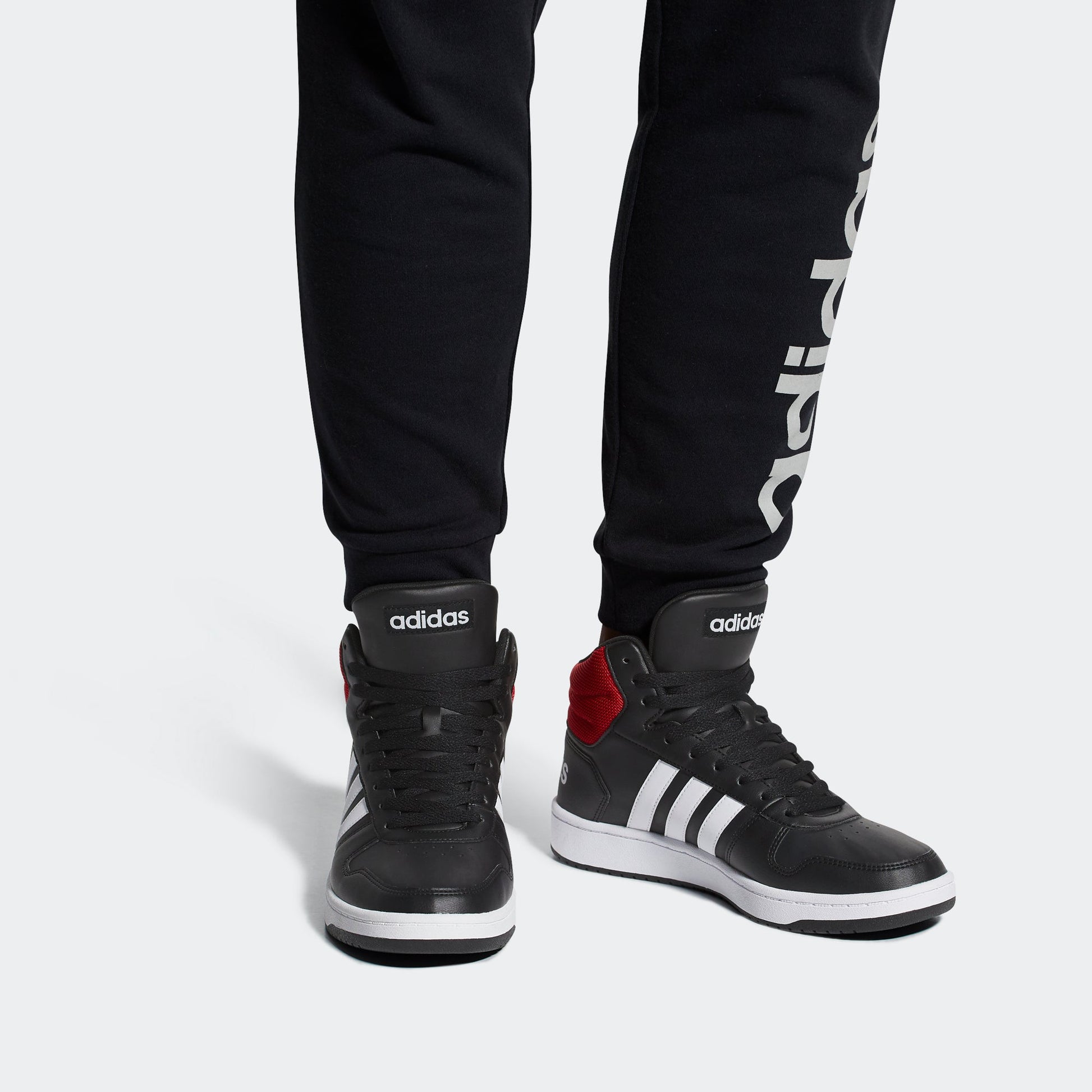 adidas Hoops 2.0 Mid 'Core Black Scarlet' DB0079