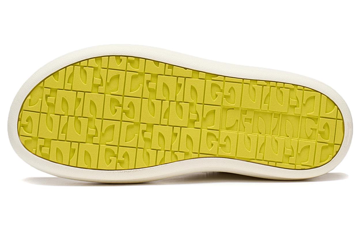 (WMNS) Li-Ning Platform Skate Shoes 'Yellow White' AZGT026-3