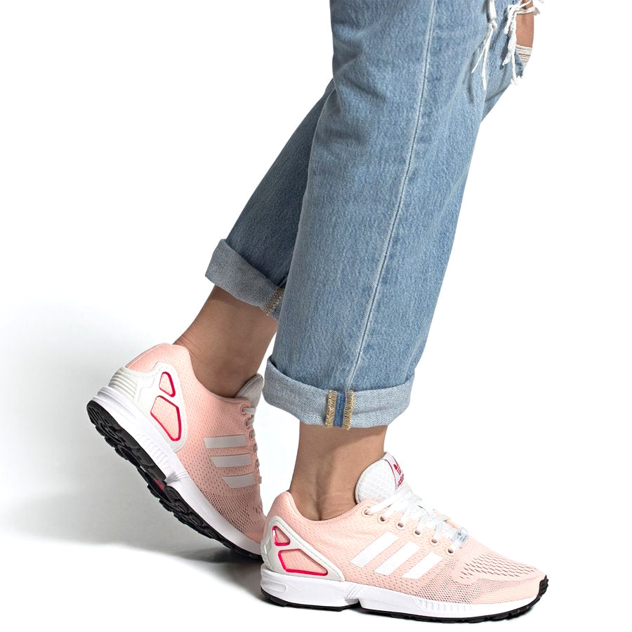 (WMNS) adidas originals Zx Flux Pink/White FW0042