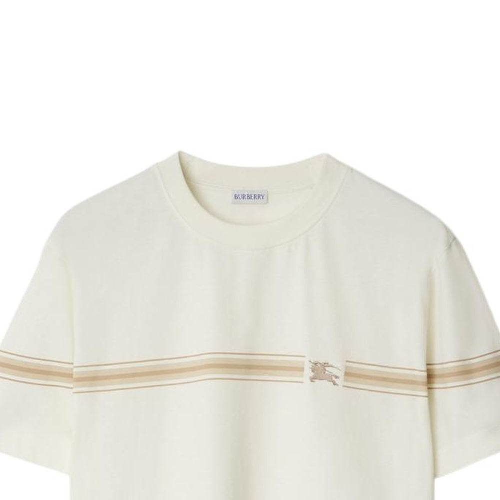Burberry 25 Striped Cotton T-shirt' Beige' 81040511