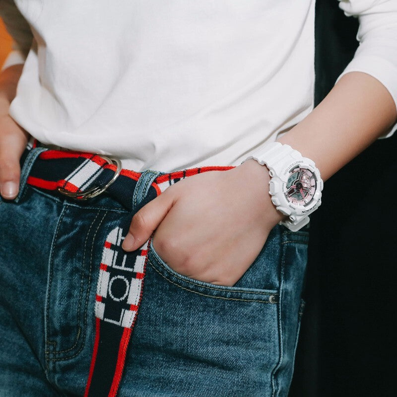 CASIO G-Shock Analog-Digital 'White Set' GA-2100SKE-7APRGMA-S110MP-7APR