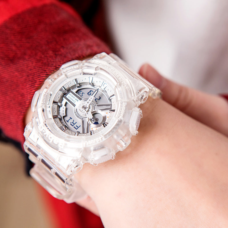 CASIO G-Shock Analog-Digital 'White' GA-110LS-7A&BA-110CR-7A