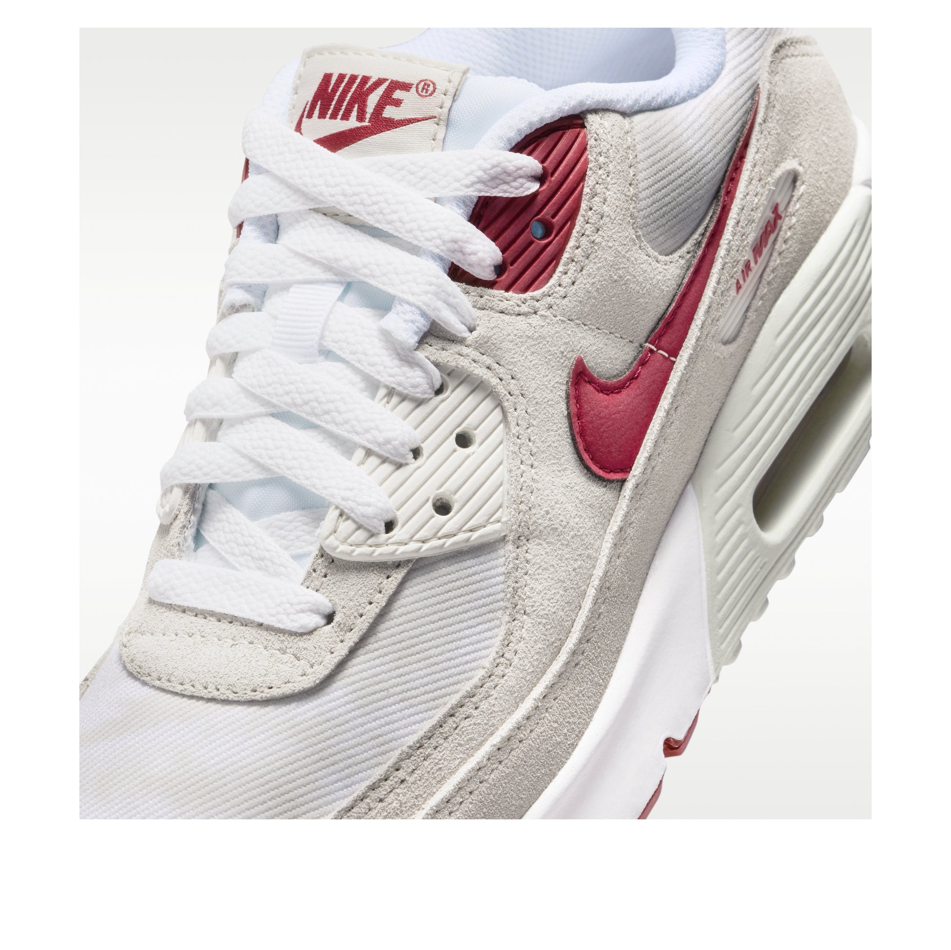 (GS) Nike Air Max 90 SE 'White Light Bone Crimson' II0742-100
