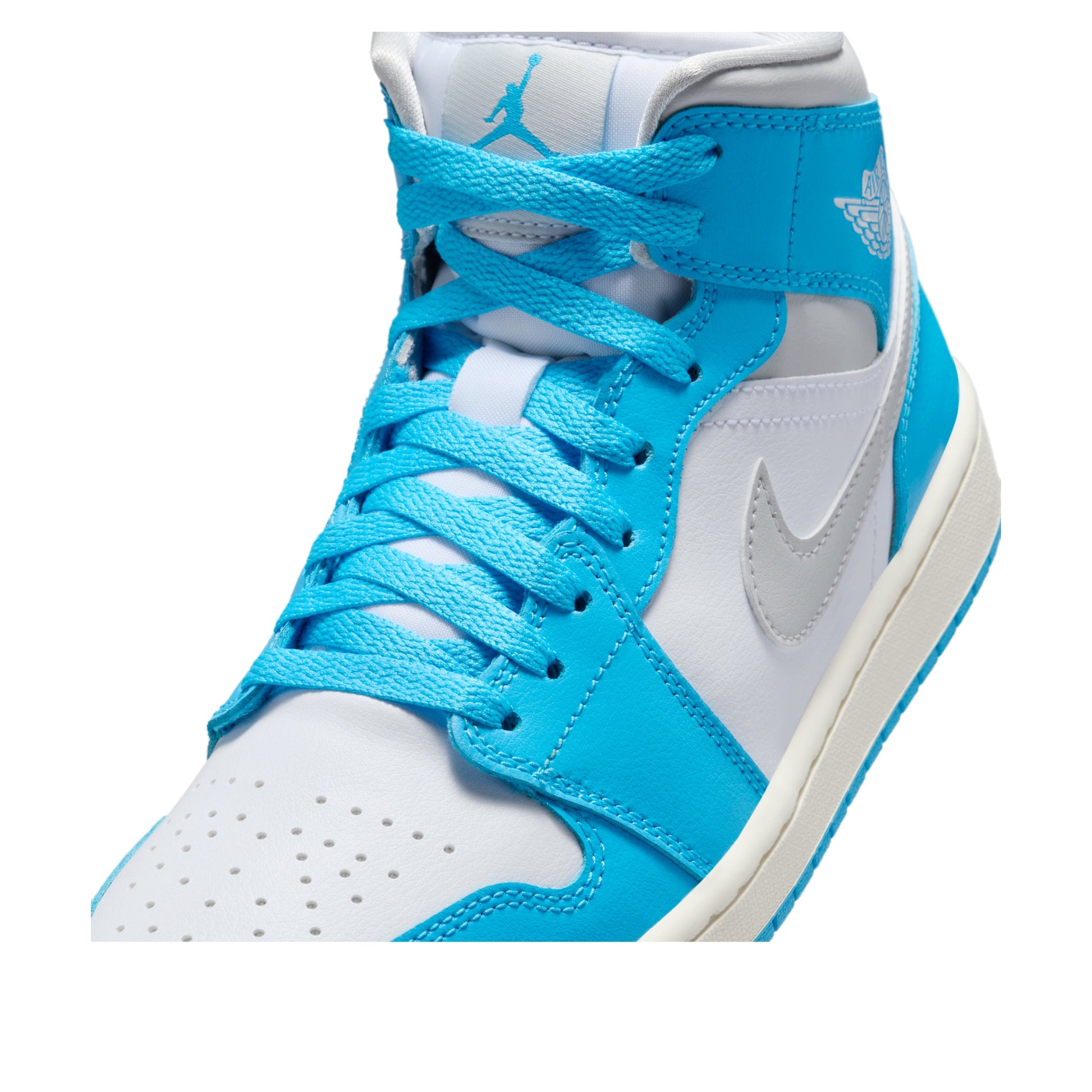 (WMNS) Air Jordan 1 Mid 'Dark Powder Blue' BQ6472-400