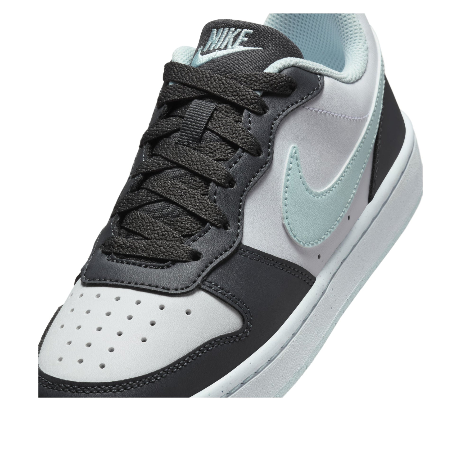 (GS) Nike Court Borough Low Recraft 'White Black Mint' HQ3258-060