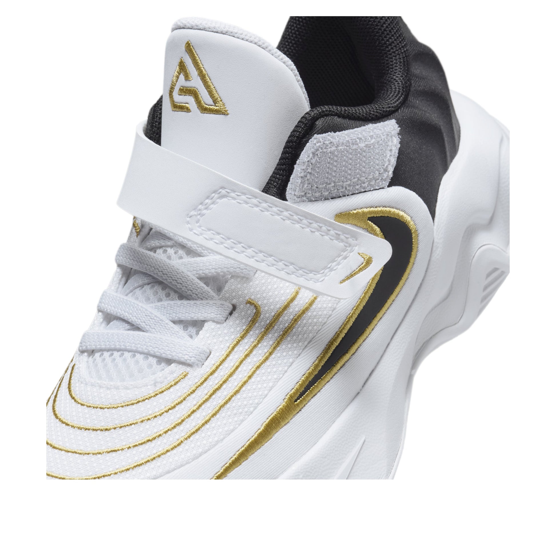 (PS) Nike Giannis Immortality 4 'White Black Metallic Gold'  FZ6733-100