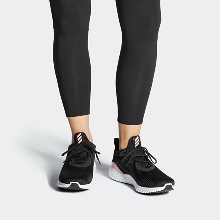 (WMNS) adidas Alphabounce 1 'Black White Pink' FW4858