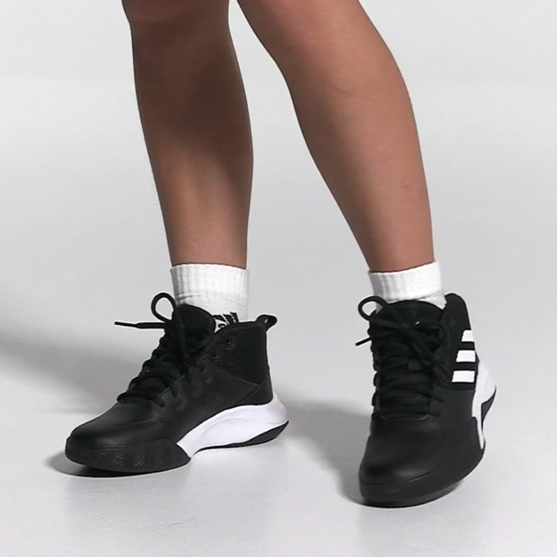 (WMNS) adidas OwnTheGame K Wide J Black FV9451