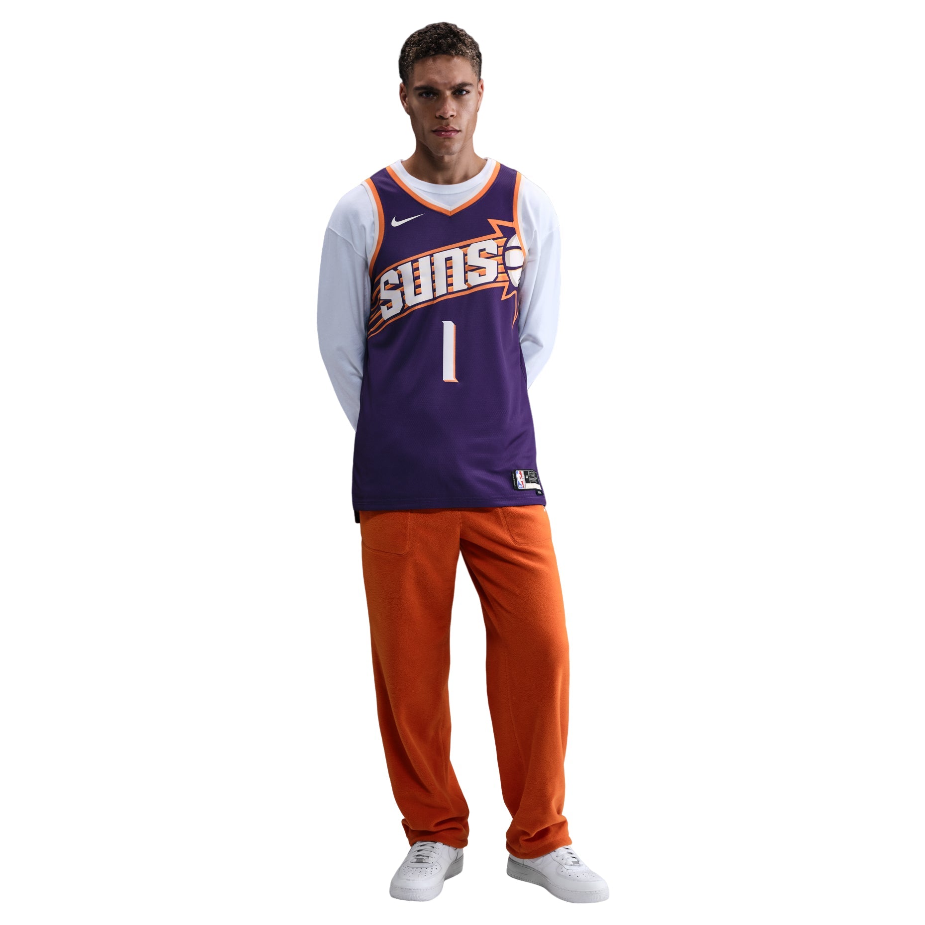 Nike NBA Devin Booker Phoenix Suns 2023/24 Icon Edition Swingman Jersey  #1 DV4855-566