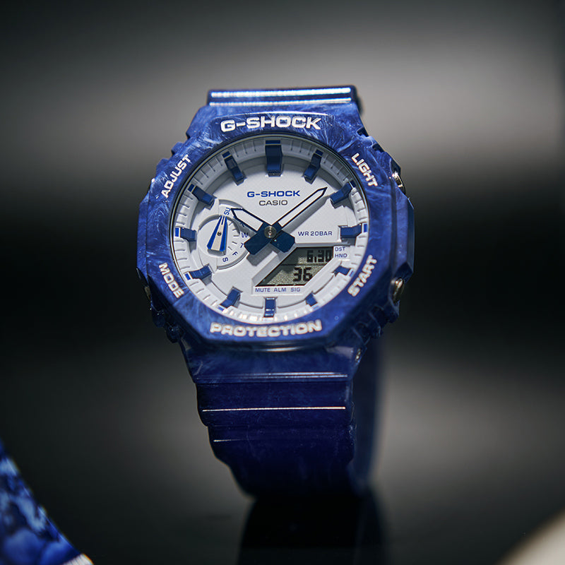 CASIO G-Shock Analog-Digital 'Blue' GA-2100BWP-2APFQ