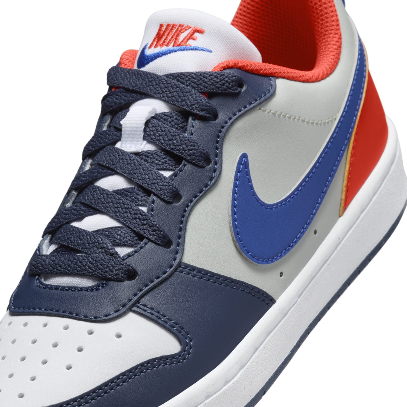 (GS) Nike Court Borough Low Recraft 'Midnight Navy Team Orange' DV5456-401