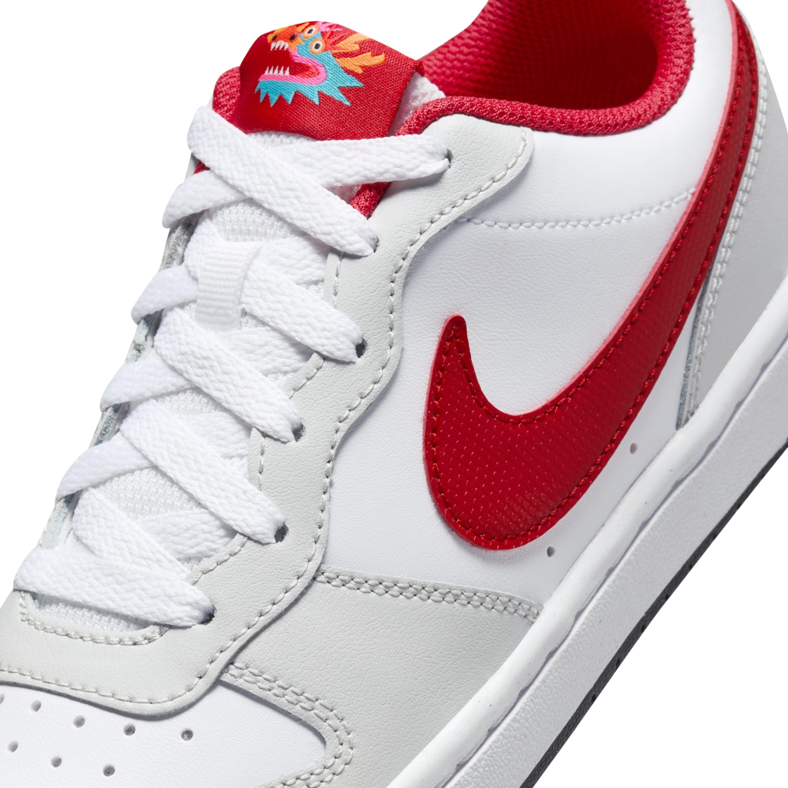 (GS) Nike Court Borough Low Recraft 'Photon Dust University Red' FZ5525-161