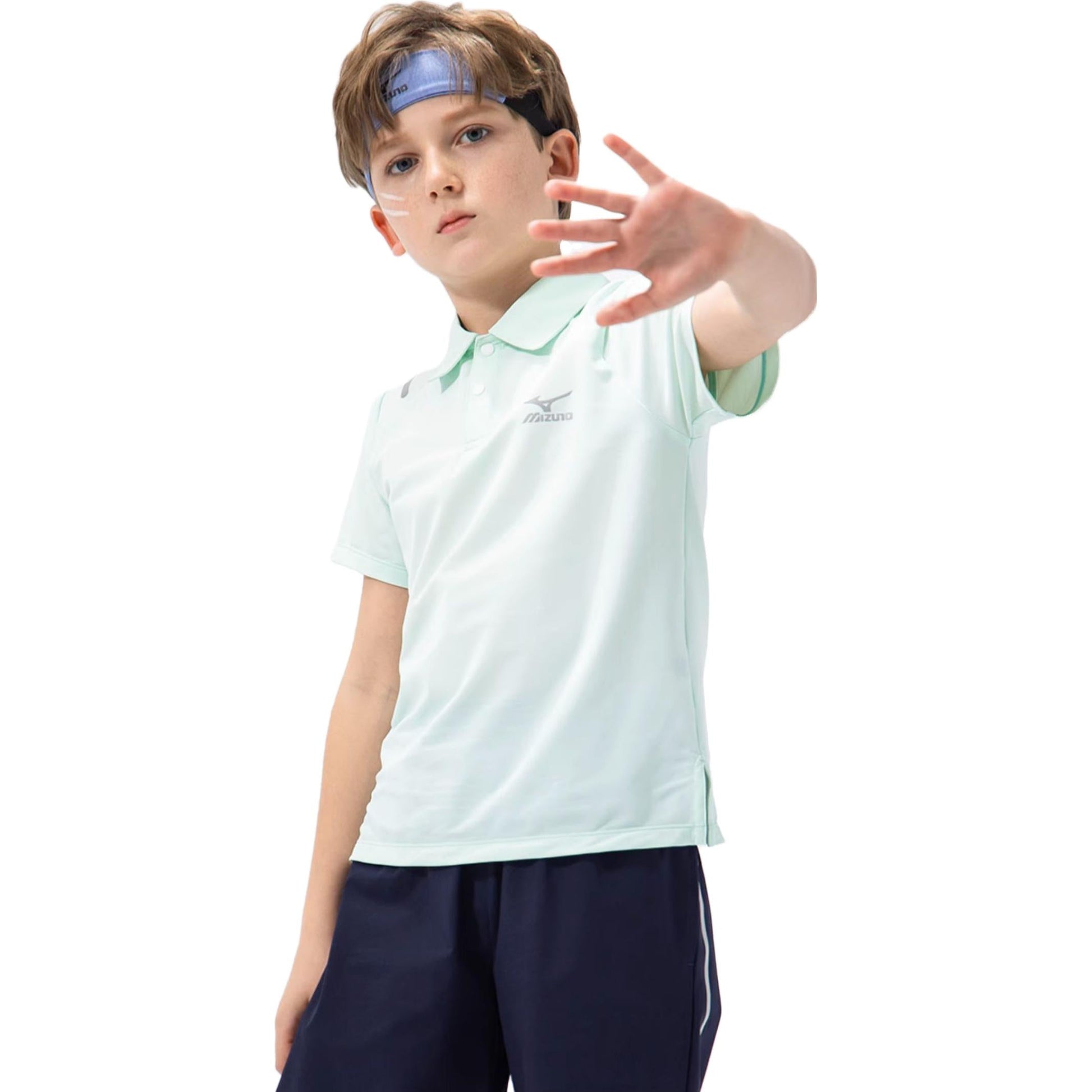 (GS) Mizuno Logo Graphic T-shirt 'Teal' T2254