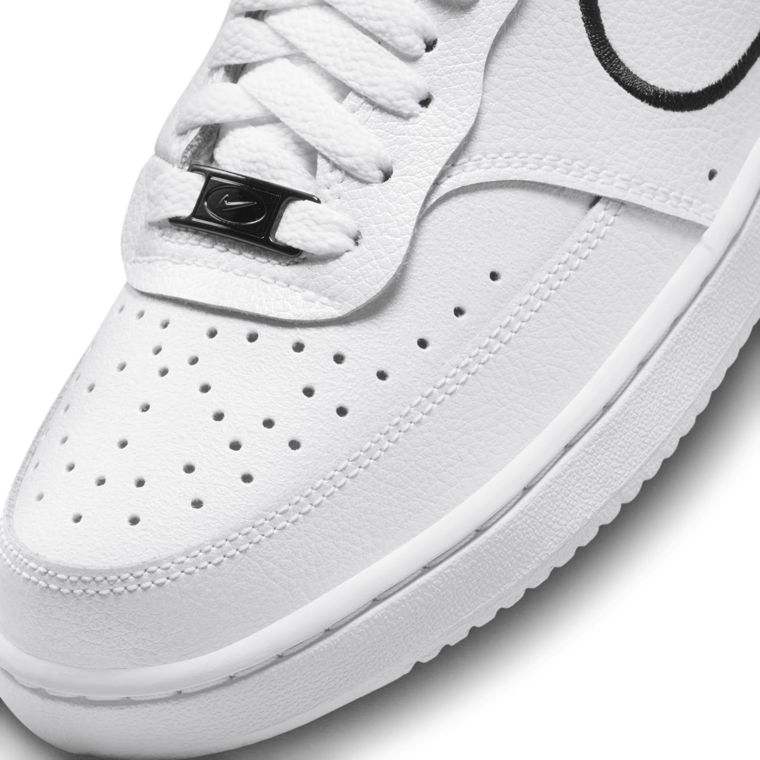 (WMNS) Nike Court Vision Low Premium 'White Black' FZ0637-100