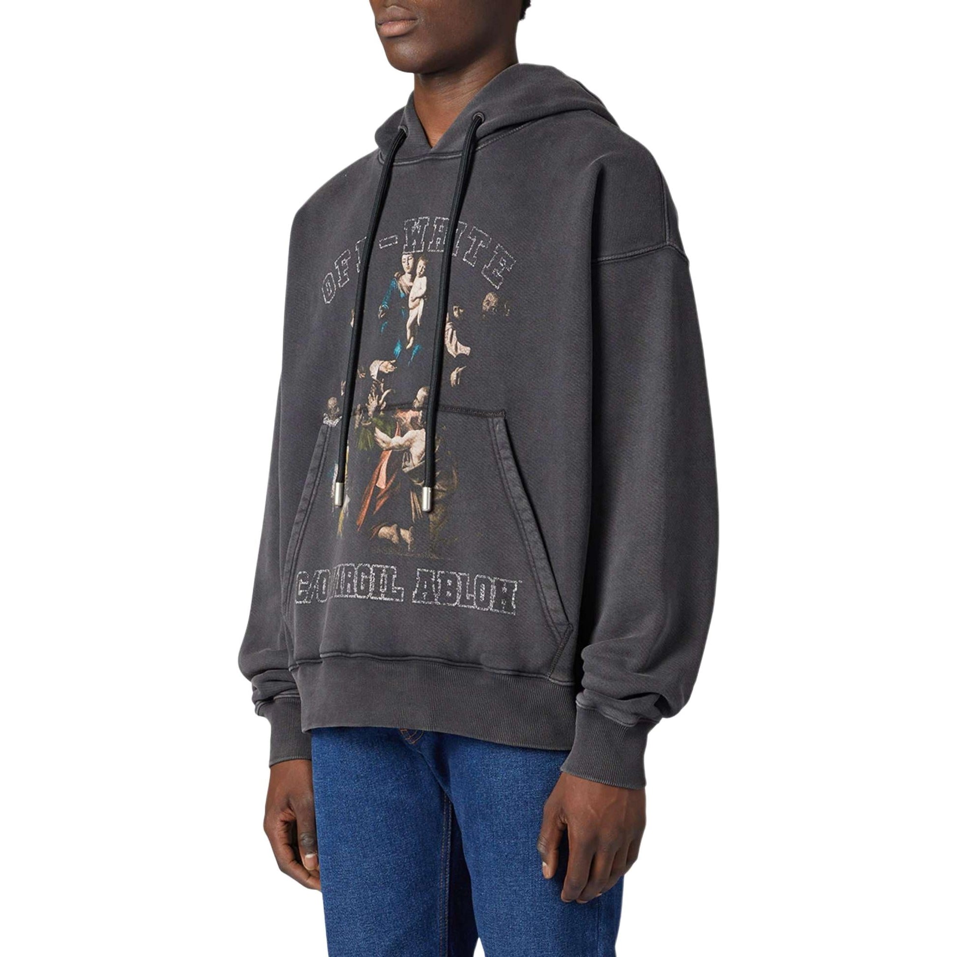 Off-White Mary Skate Hoodie 'Black' OMBB085S24FLE0091001