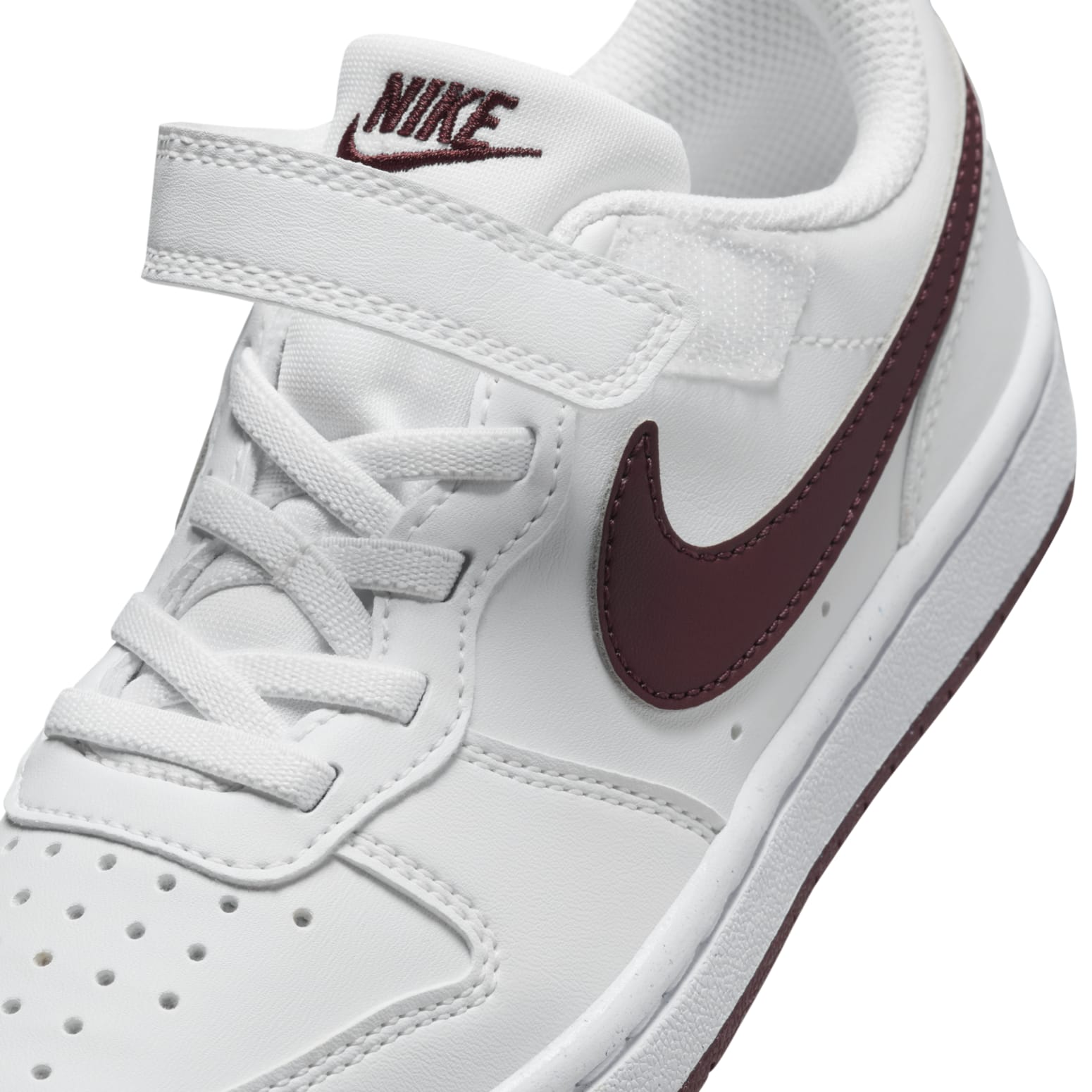 (PS) Nike Court Borough Low Recraft 'White Burgundy Crush' DV5457-112