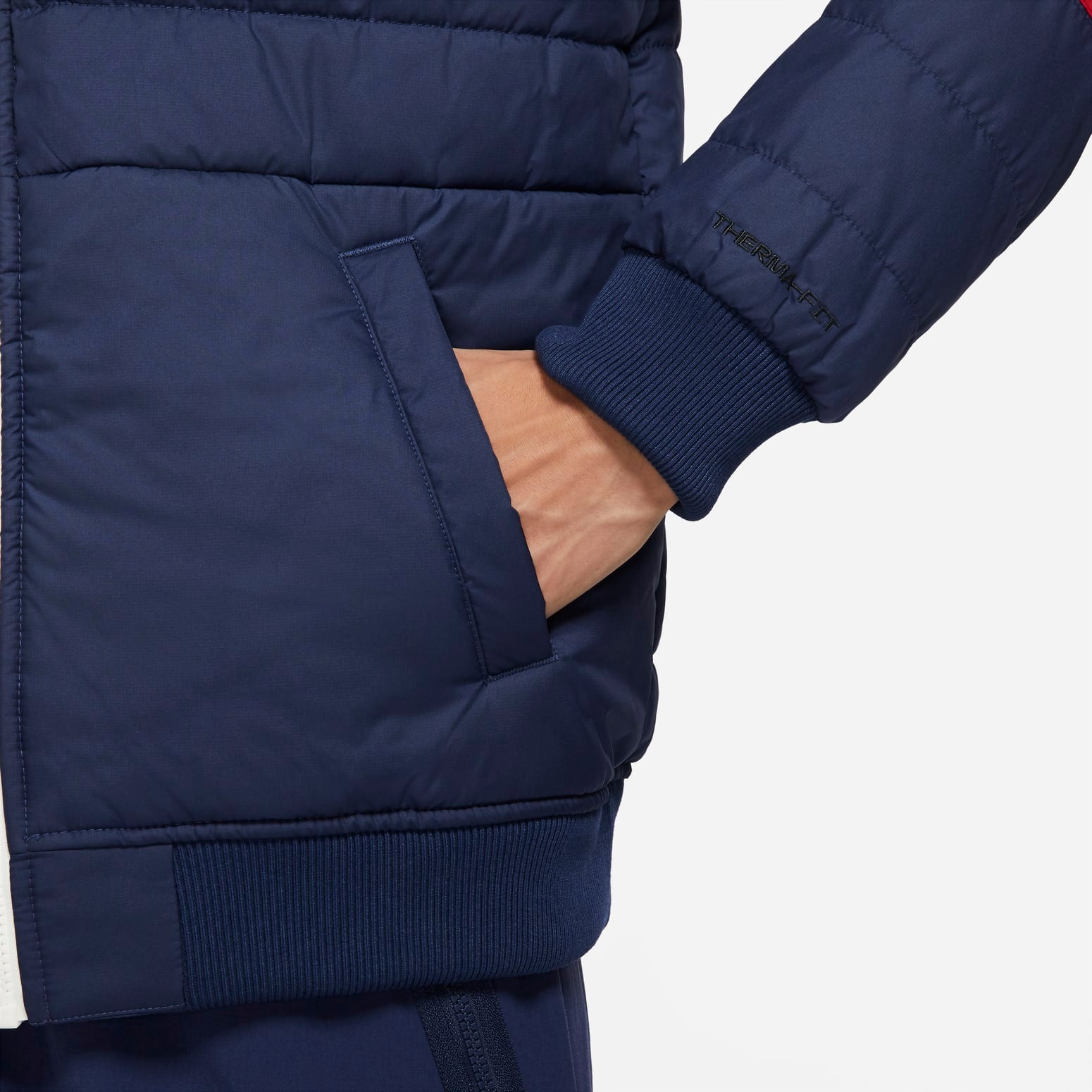 Nike Sportswear Therma-FIT Legacy Reversible Bomber Jacket 'Red Blue' DD6850-687
