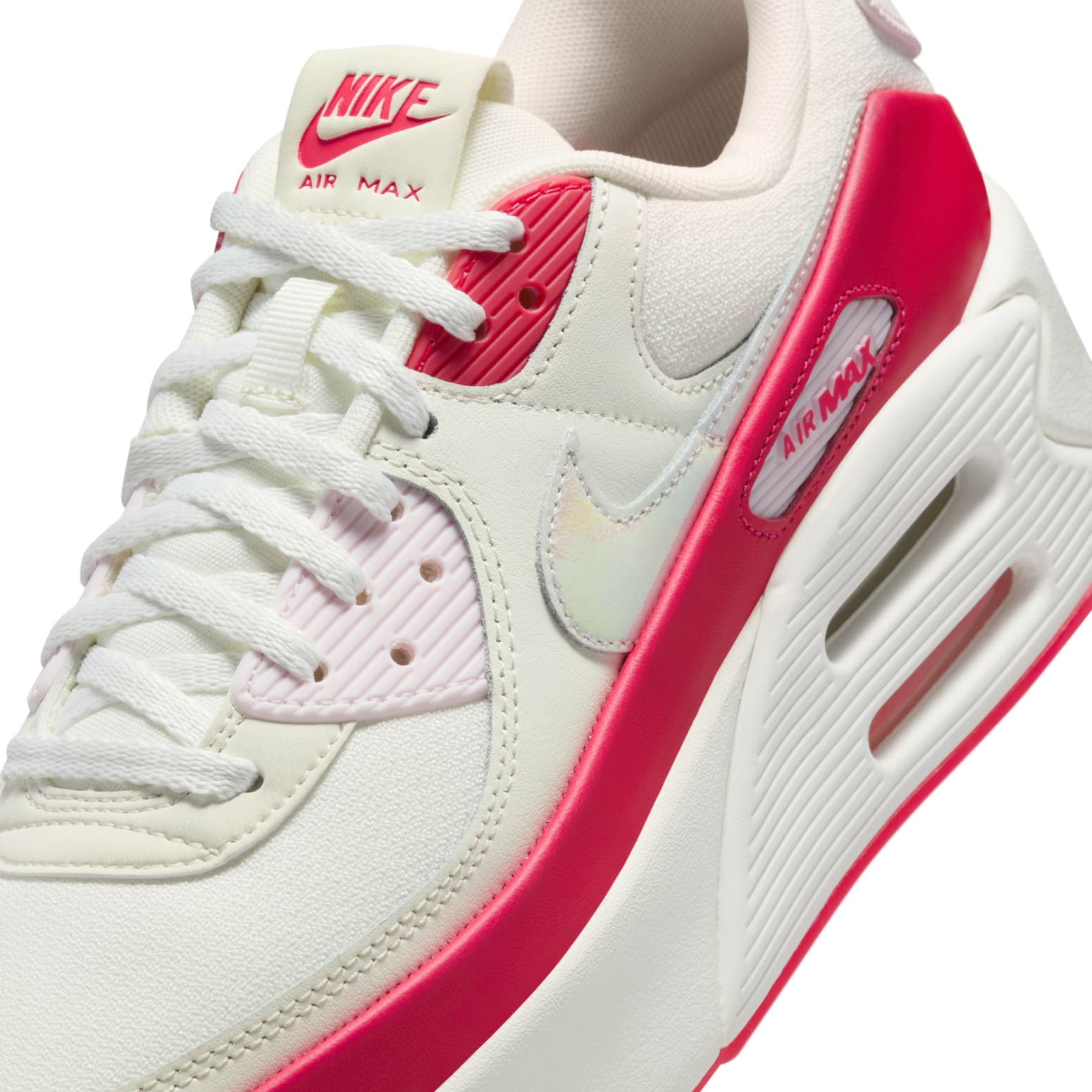 (WMNS) Nike Air Max 90 LV8 'Sail Siren Red' HF5073-133