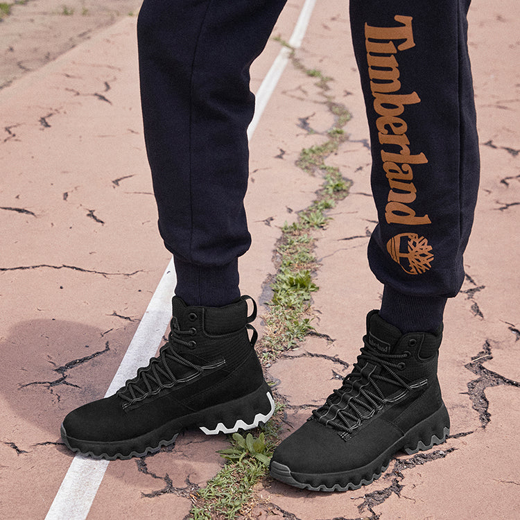 Timberland Greenstride Edge Waterproof Wide Fit Boots 'Black Nubuck' A2KT4W