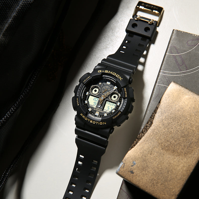 CASIO G-Shock Analog-Digital 'Black' GA-100GBX-1A9
