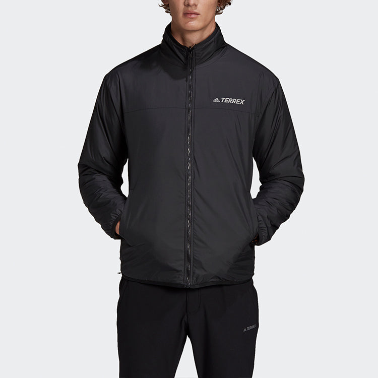 adidas Xplr Sherpa F Outdoor Sports Double Sided Jacket Red Colorblock GE9897