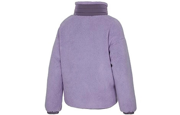 (WMNS) Skechers SKX Reversible Down Jacket 'Black Grey Purple' P421W003