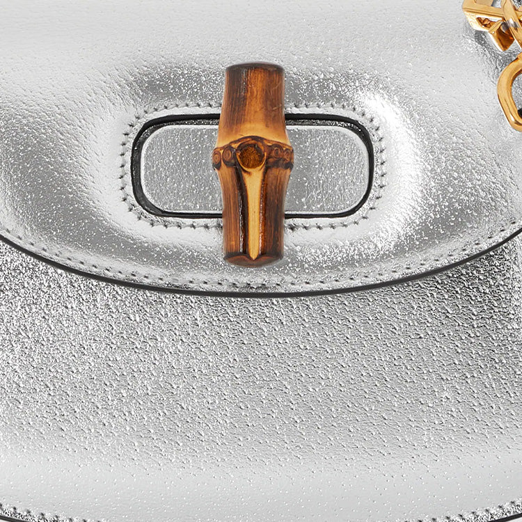 (WMNS) Gucci Bamboo 1947 Mini Bag 'Silver' 760246-1LD0G-8106