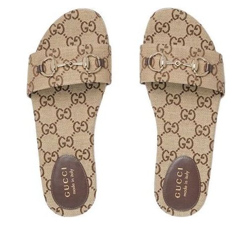 (WMNS) Gucci 26 Slide with Horsebit 'Beige Brown' 835828-FAB10-2543