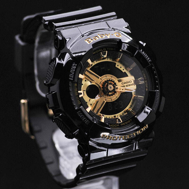 CASIO G-Shock Analog-Digital 'Black Gold' MCW-200H-9A&BA-110-1A