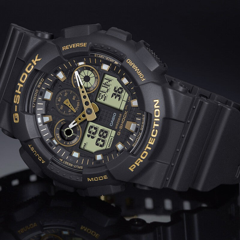 CASIO G-Shock Analog-Digital 'Black' GA-100GBX-1A9