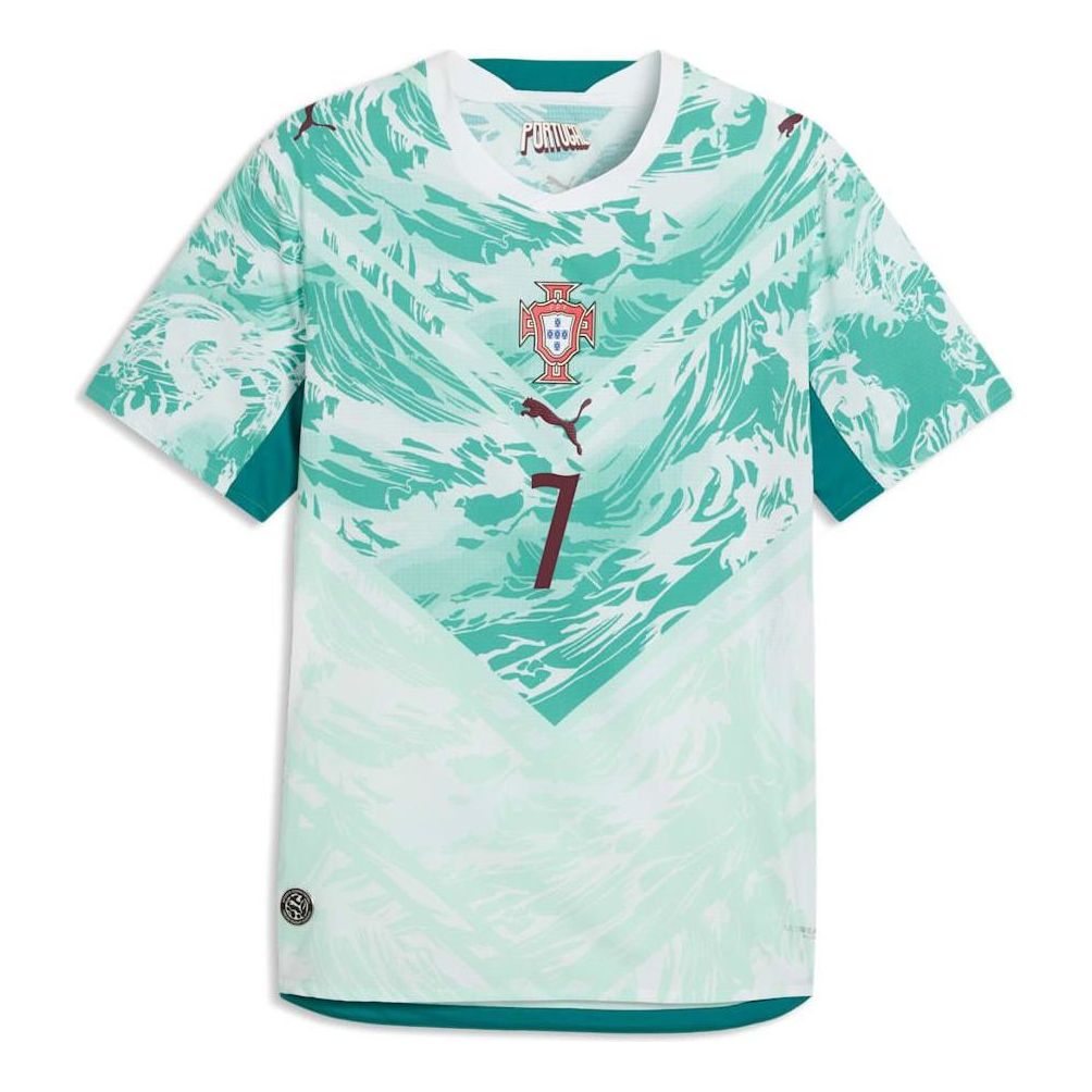 PUMA Cristiano Ronaldo Portugal 2026 Authentic Away Jersey 'PUMA White Green Lagoon' 788145-77