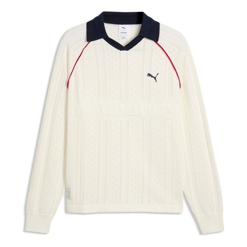PUMA x MADHAPPY Pointelle Long Sleeve Jersey 'Warm White' 637566-57