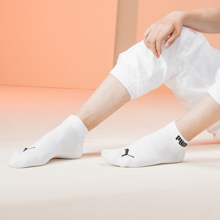 PUMA Quarter Socks 3 pack 'White Black' 100002381-003