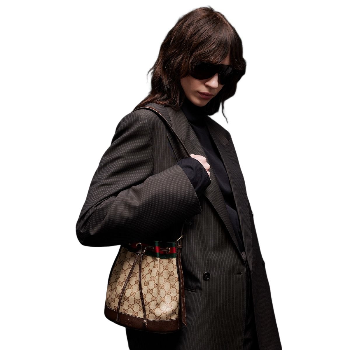 (WMNS) Gucci Venice Small Bucket Bag 'Sand Brown' A002GW-FAF79-8547