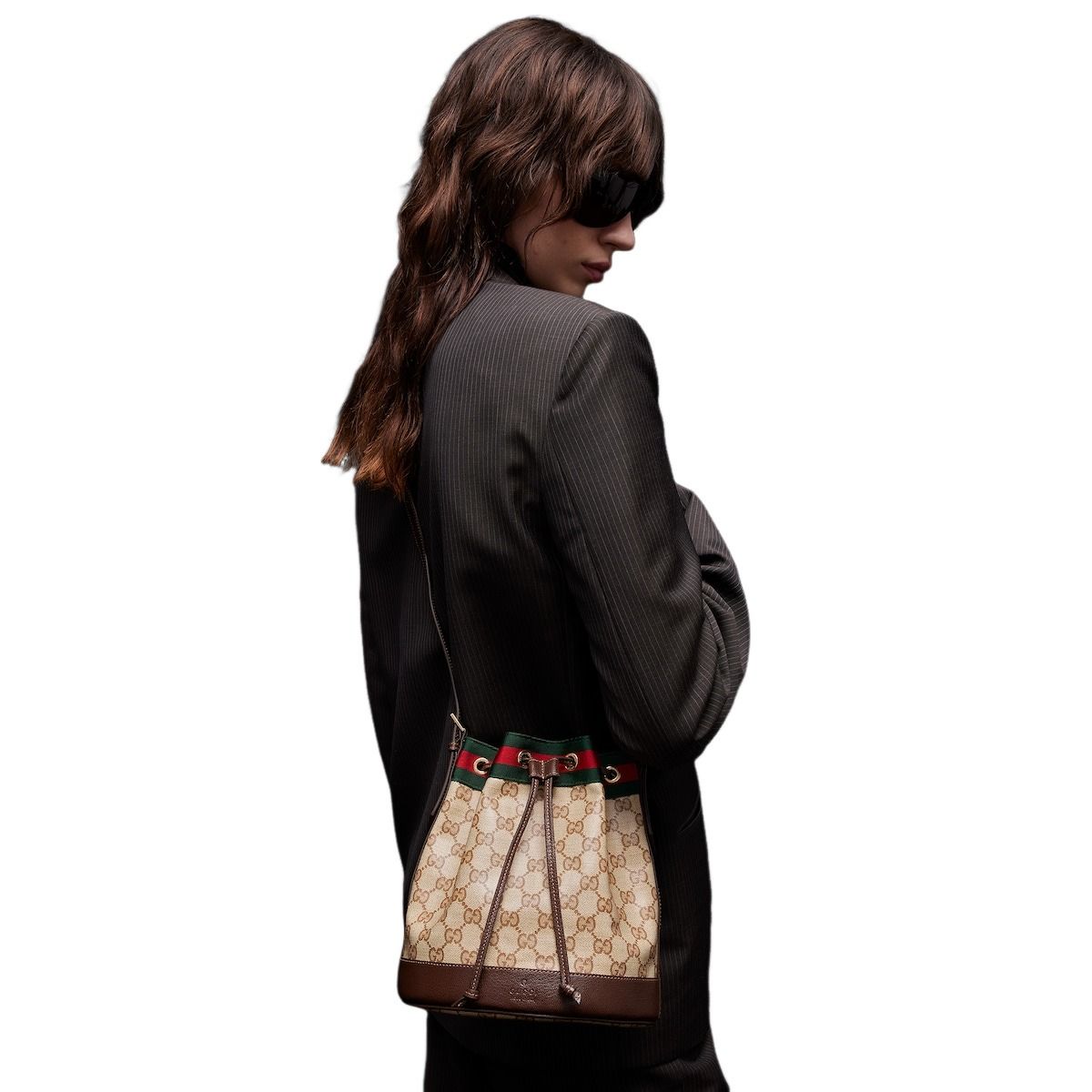 (WMNS) Gucci Venice Small Bucket Bag 'Sand Brown' A002GW-FAF79-8547